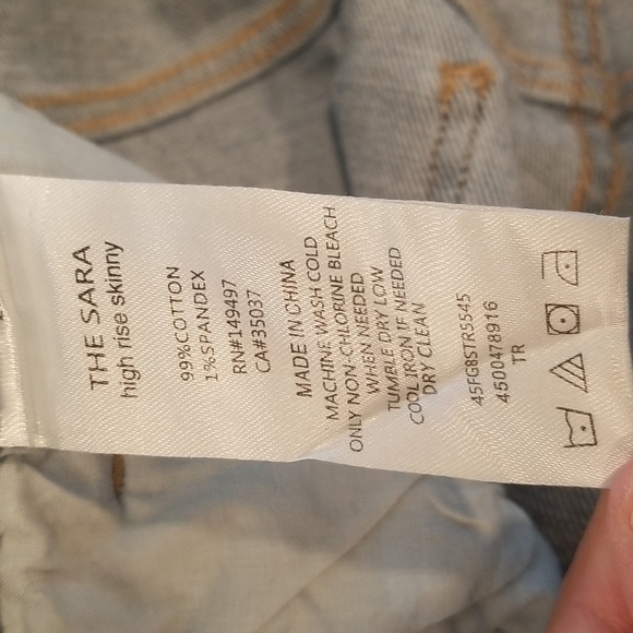 💕FAVORITE DAUGHTER💕 The Sara High Rise Skinny Jean ~ Ted Regal Blue 27 NWT - Picture 16 of 16